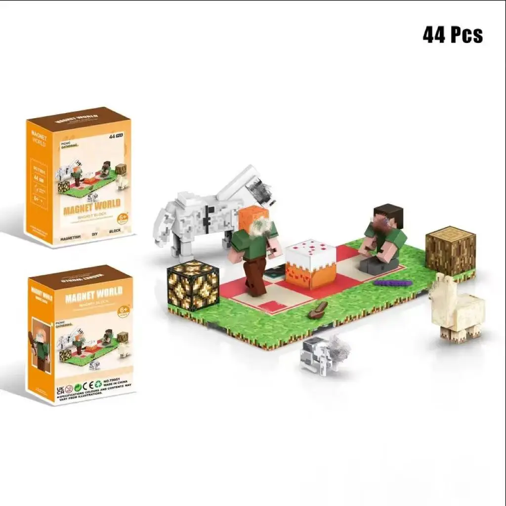 

Magnetic STEM Toys |DIY Educational Building Blocks Christmas Birthday Gift for Kids Puzzle Decoration Set