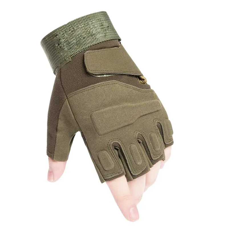 Outdoor Cycling Tactical Fingerless Gloves Men's Anti-Skid Half Finger Military Shooting Mittens Male SWAT Fighting Combat Glove