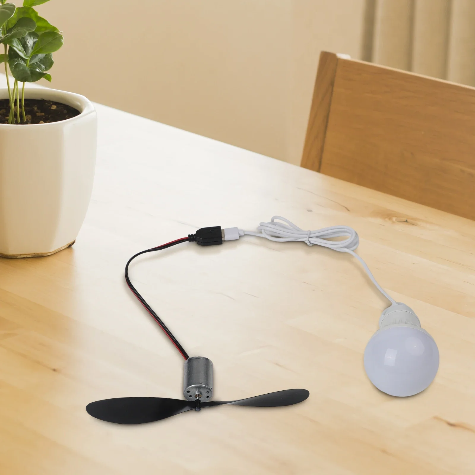 For Bicycles Wind Power Teaching Tool Light Line Length 1M Usb Powered Wind Generator Kit Experimentation Tool Innovative Design