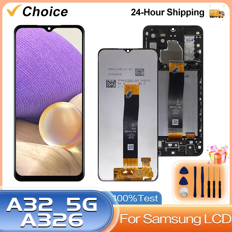 For Samsung Galaxy A32 5G LCD Display A326U Touch Screen Digitizer Assembly For Samsung A32 5G LCD SM-A326B A326W Repair