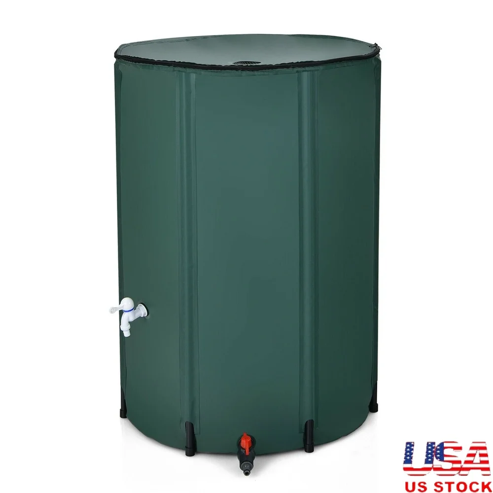 

Портативный складной коллектор для дождевой бочки на 100 галлонов с фильтром, садовая мойка автомобилей, использование на заднем дворе