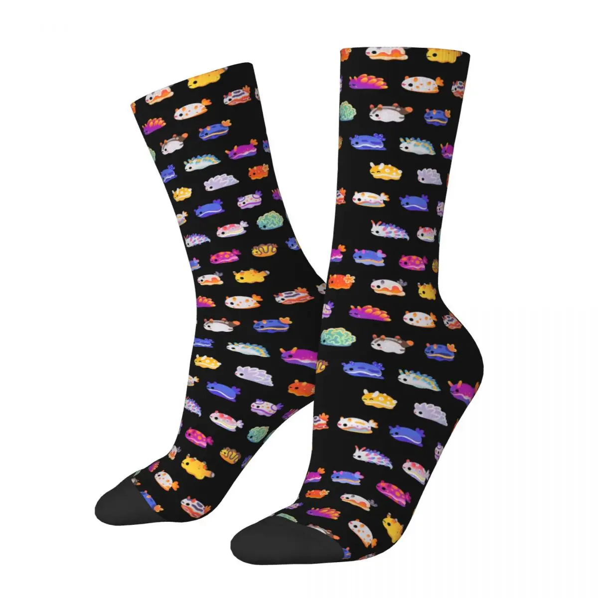 

Sea Slug Day Socks Harajuku Sweat Absorbing Stockings All Season Long Socks Accessories for Man's Woman's Gifts