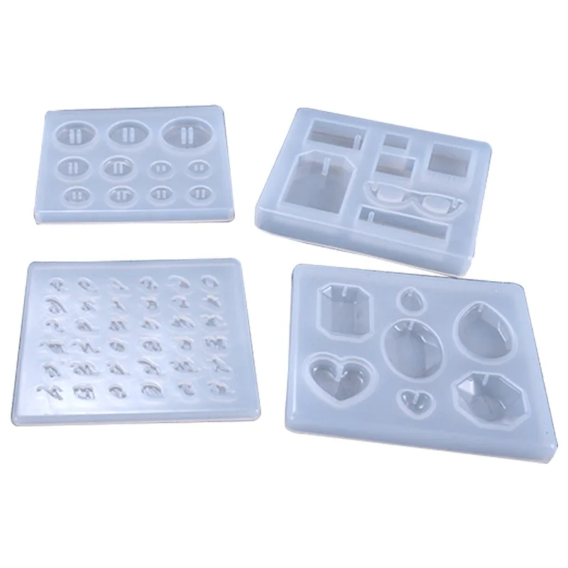 Stampo in silicone liquido con resina UV trasparente per gioielli con ciondolo contagocce in cristallo fai-da-te