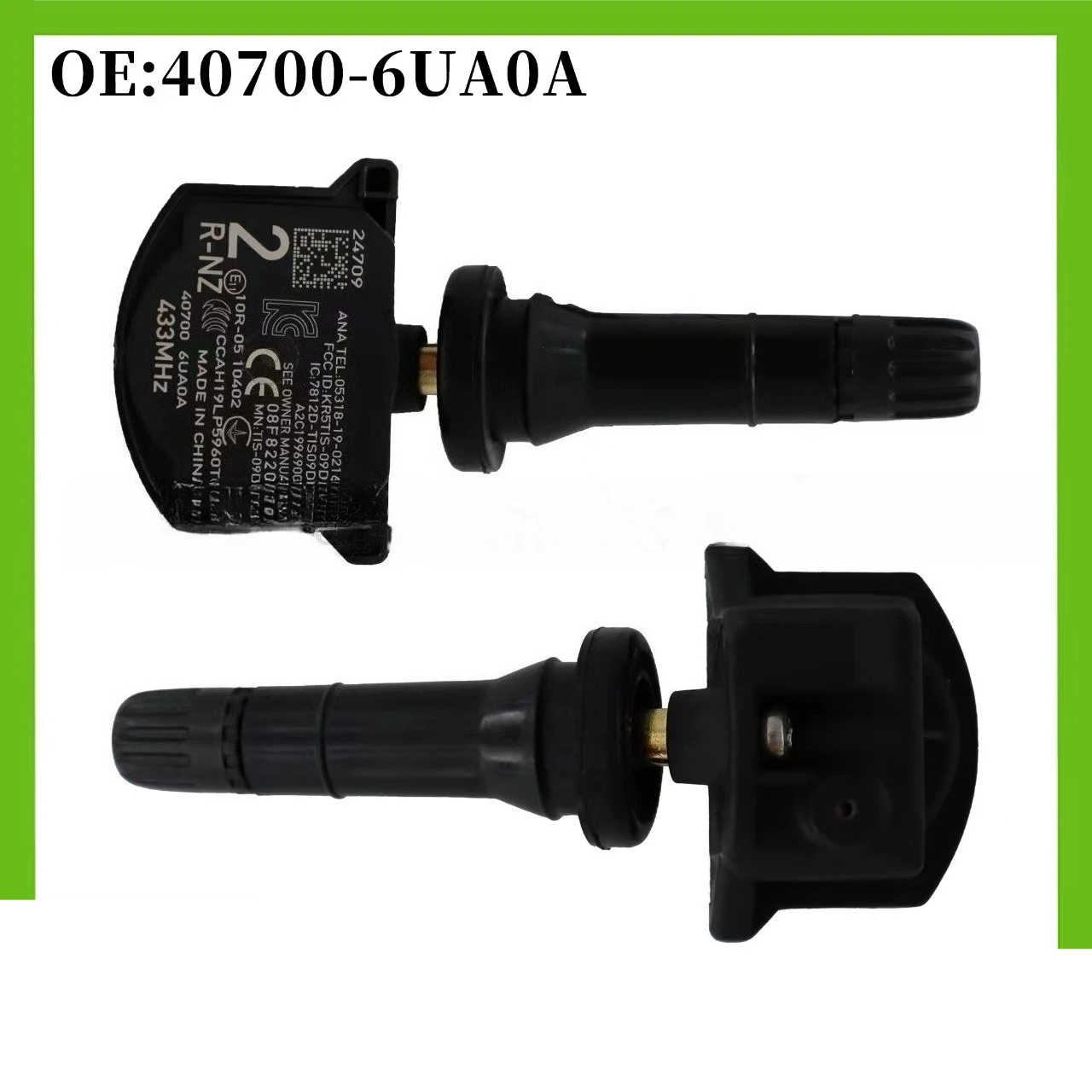 

40700-6UA0A 1/4pcs TPMS Tire Pressure Monitor Sensor for Nissan Renault For Nissan Altima Leaf Rogue Sentra Infiniti QX50 433Mhz