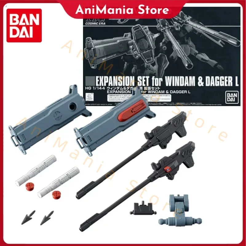 

Bandai Gundam Model Kit Anime Figure HGCE Expansion Set for Windam Dagger L Genuine Gunpla Model Action Toy Figure Without Body