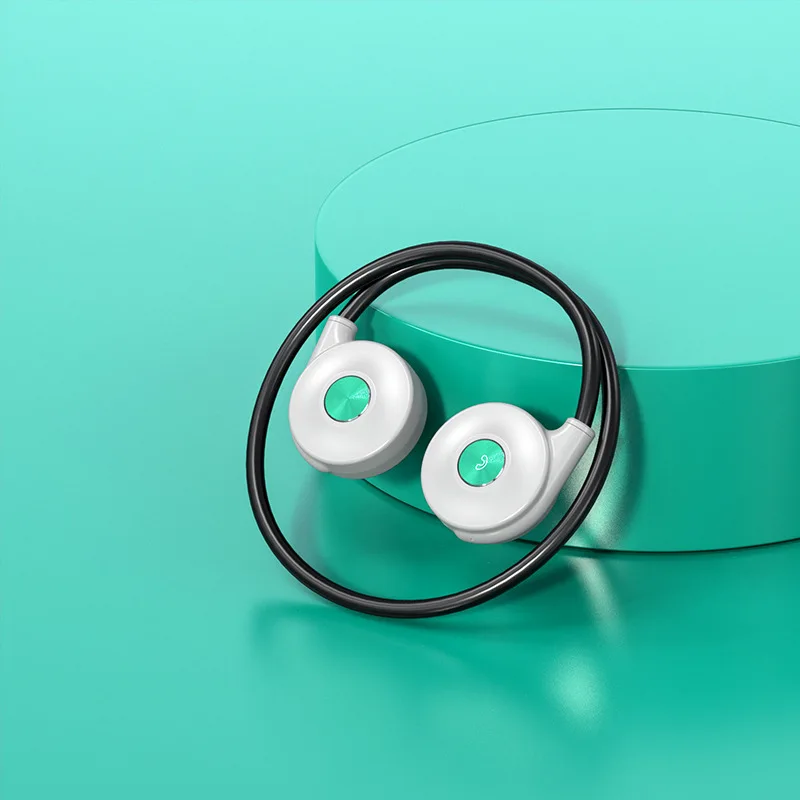 M1S سماعات بلوتوث صغيرة توصيل العظام مقاومة للماء بكلتا الأذنين سماعات معلقة نوع سماعات رياضية على طراز الأعمال مع ميكروفون