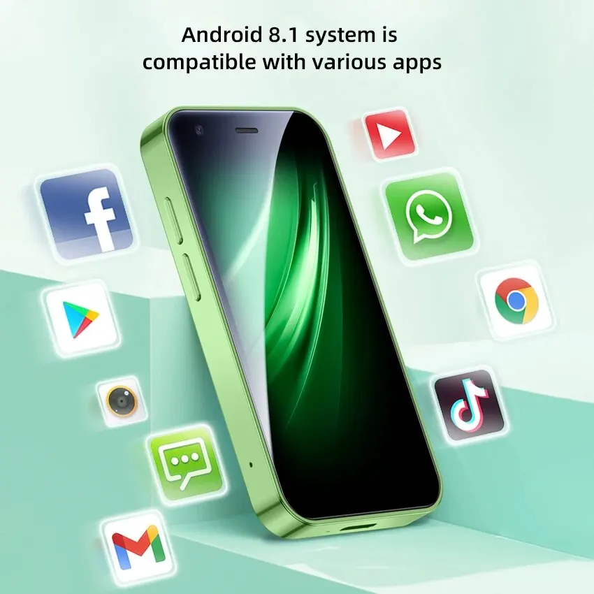 SOYES S26 초박형 스마트폰 2GB RAM 16GB ROM Android8.1 듀얼 SIM 대기 1000mAh 3G 네트워크 컴팩트 휴대전화