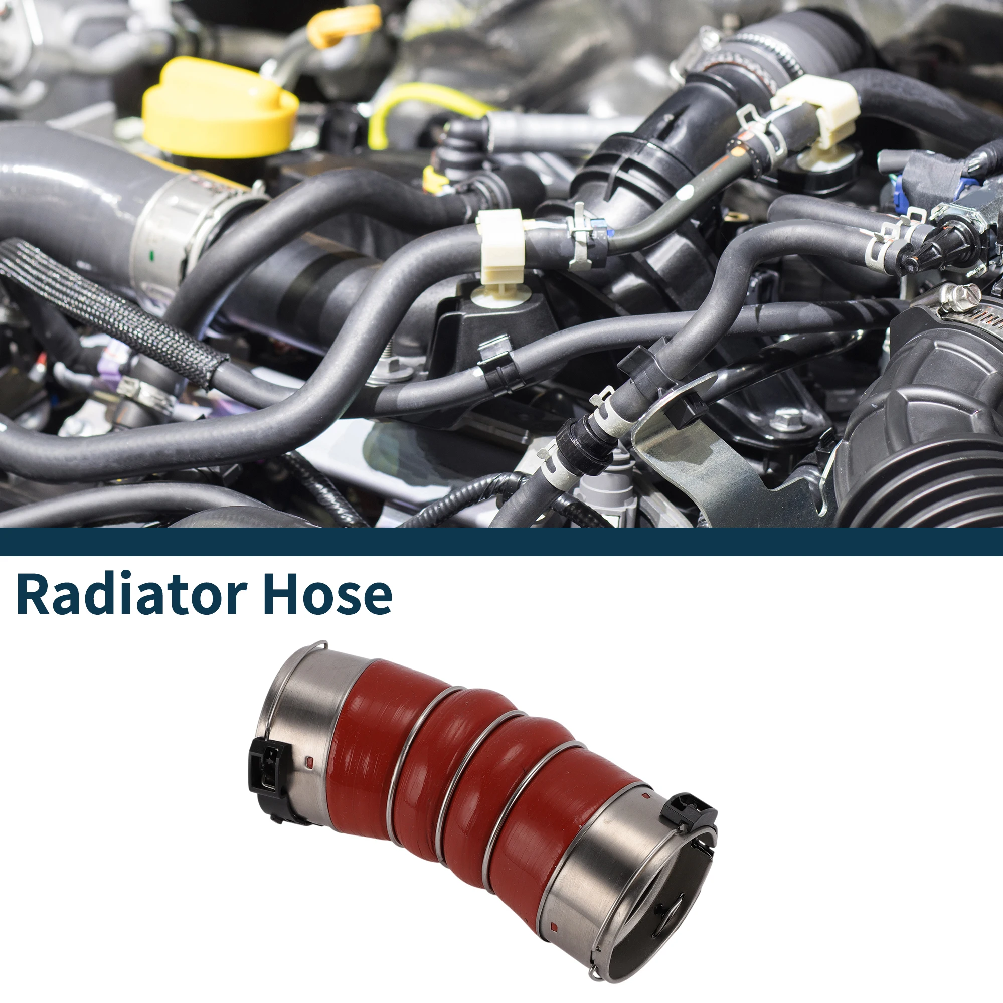 

UXCELL Intercooler Hose Heater Hose No.11617805401 for BMW 5 Series F10 10-16 Silicone Turbocharger Pipe Red 1 Pc