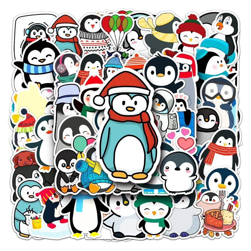 10/30/50PCS Penguin Animal Cartoon Graffiti Waterproof Sticker Toy Decoration DIY Notebook Gift iPad Bike Guitar HelmetWholesale