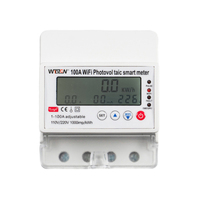 Voltmeter Ammeter Solar Bidirectional Metering Protector Switch Tuya WiFi Intelligent Photovoltaic Meter Circuit Breaker Timer