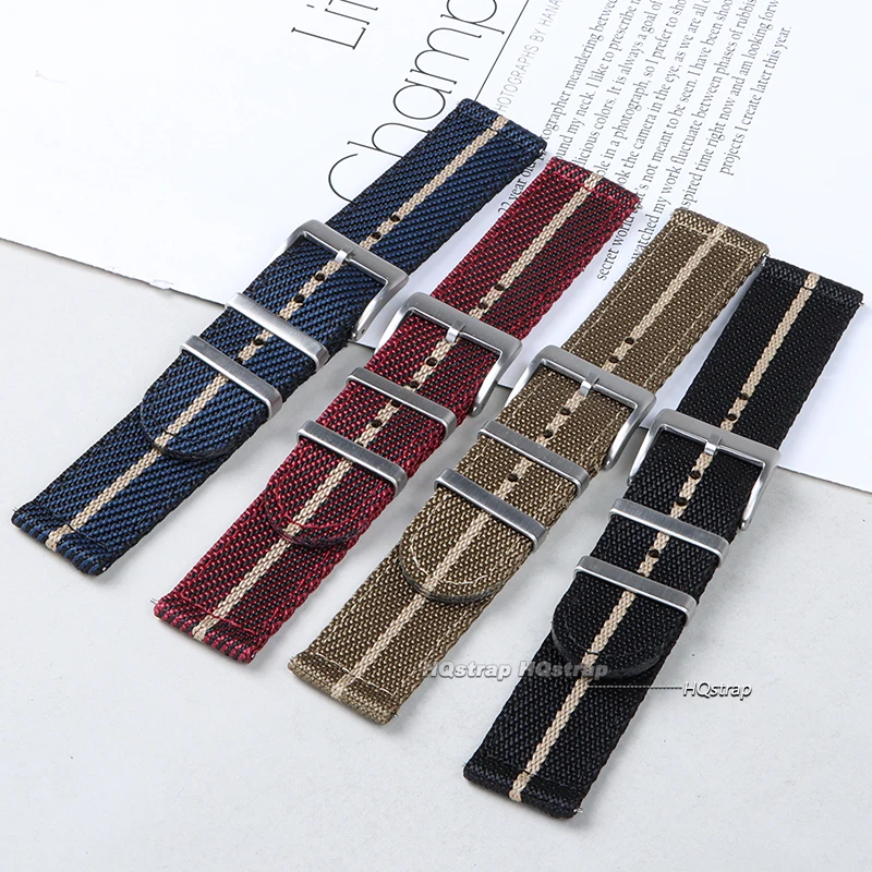 Nylon Watch Band 20mm 22mm Comfortable Watch Straps for Military Washable Watchbands Quick Release Universal Canvas Bracelet