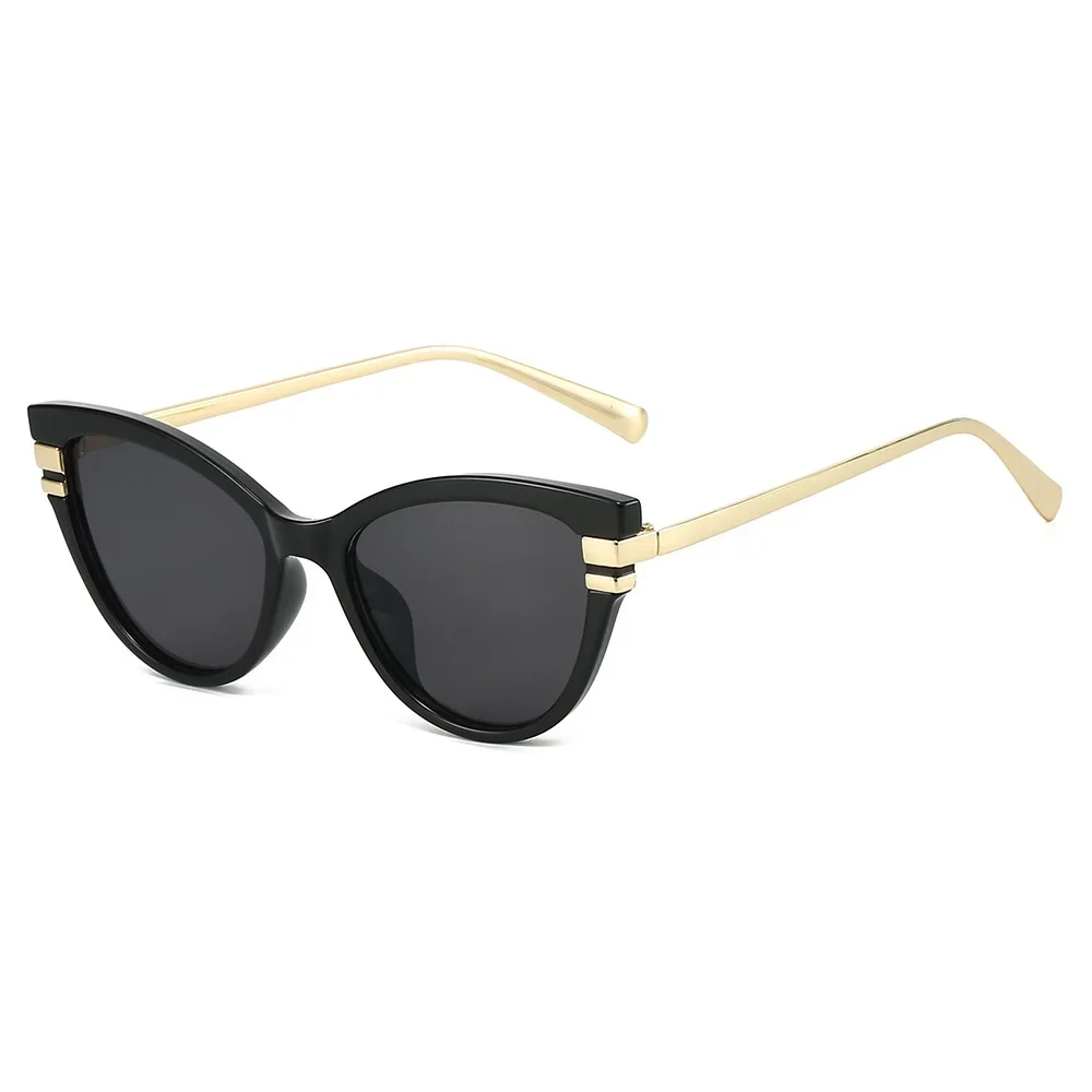 Ins Mode Cat Eye Sonnenbrille Für Frauen Marke Designer UV400 Metall Bein Reise Casual Elegante Shades