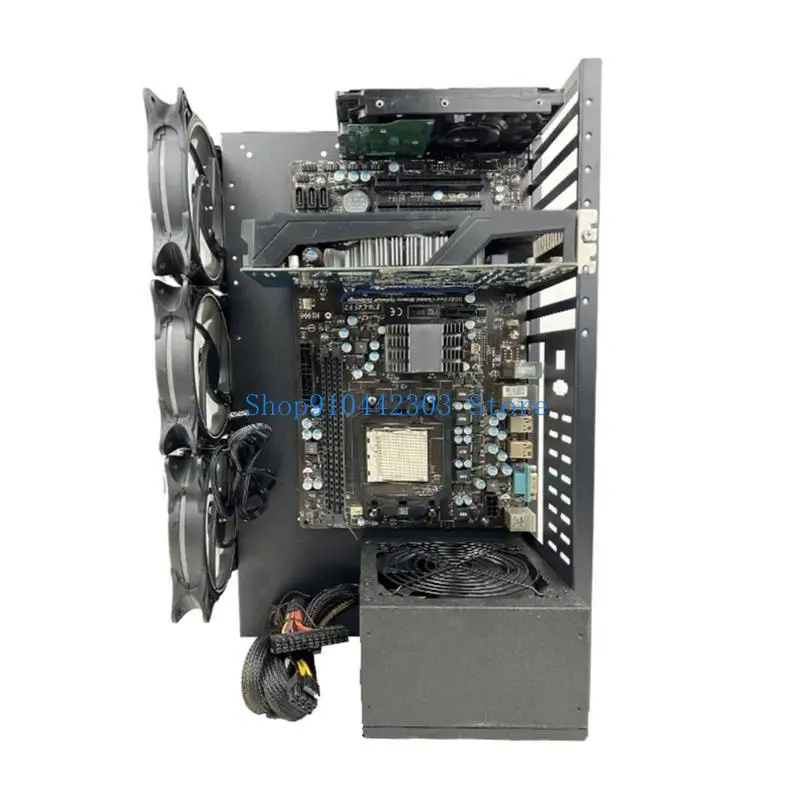 

652F Mining Rig Case Frame Holder Graphics Card Case Insulation for Computer Case
