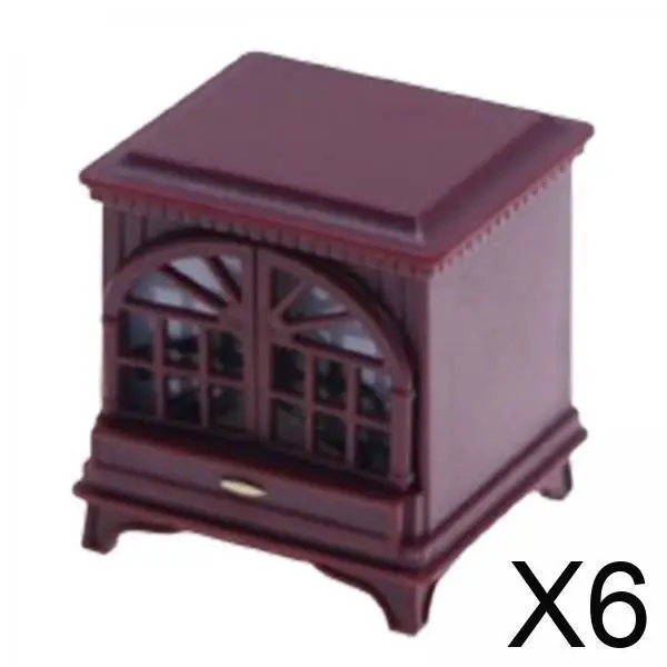 

Имитация мини-светодиодной модели камина, поставка сцены для кукольного домика, миниатюры, аксессуары «сделай сам», украшения