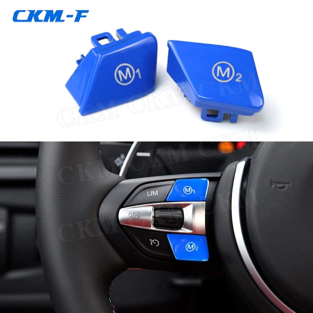 

Car Steering Wheel Control Button M1 M2 Mode Switch Trim Cover For BMW M3 M4 M5 M6 X5M X6M F80 F82 F83 F10 F06 F15 F16