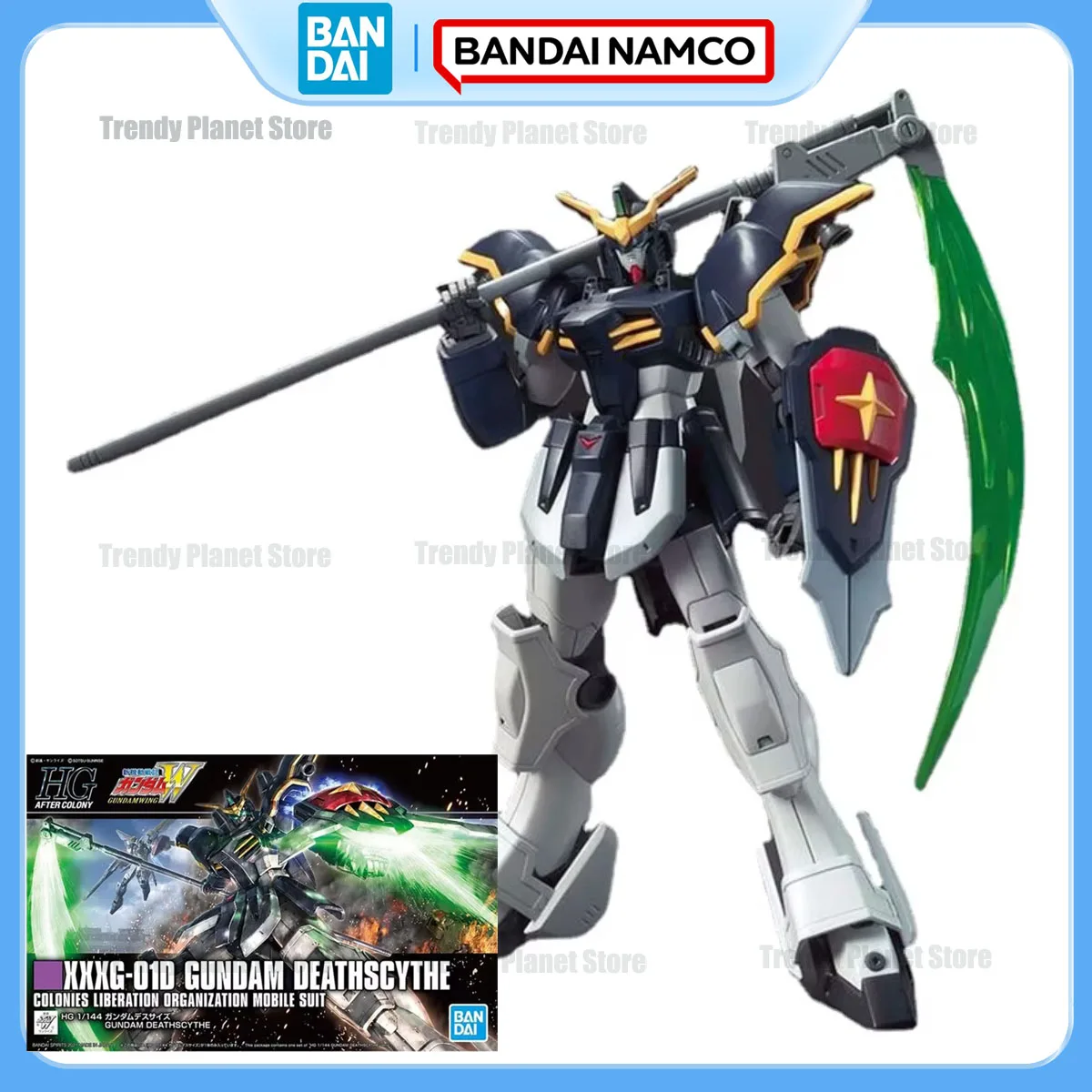 

Оригинальная фигурка Bandai HG 1/144 XXXG-01D Gundam Deathscythe, модель для сборки, официальная коллекционная игрушка