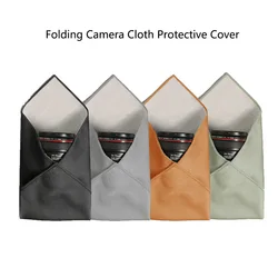 Foldable Camera Wrap Cloth Cover for Canon Nikon Sony DSLR Camera Lens Clean Wipes Cloth Shockproof Photography Protective Wrap