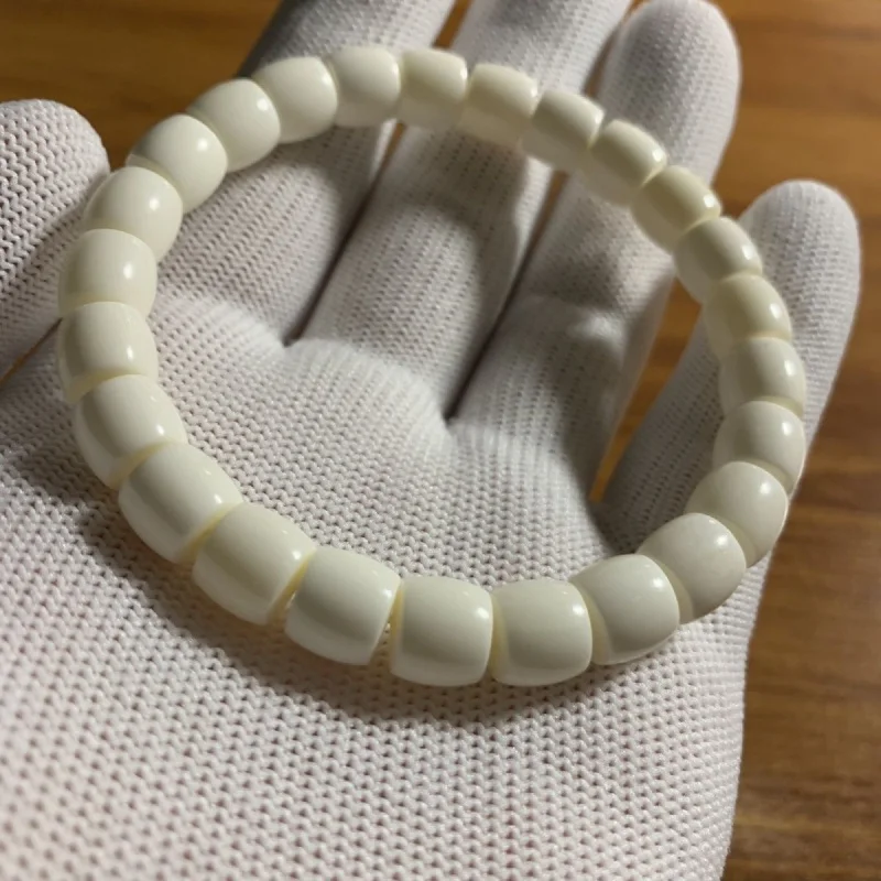 Natural Crafts Bone Porcelain White Single Circle Bracelet Upper Hand High Oil Non-Defatted E