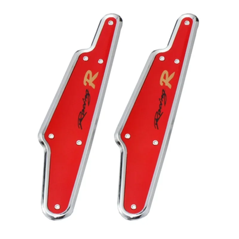 1Pair of Car Wiper Boosters ABS Red and Black Color Scheme Wiper Pressure Regulator Wiper Components Decorative Wing Universal