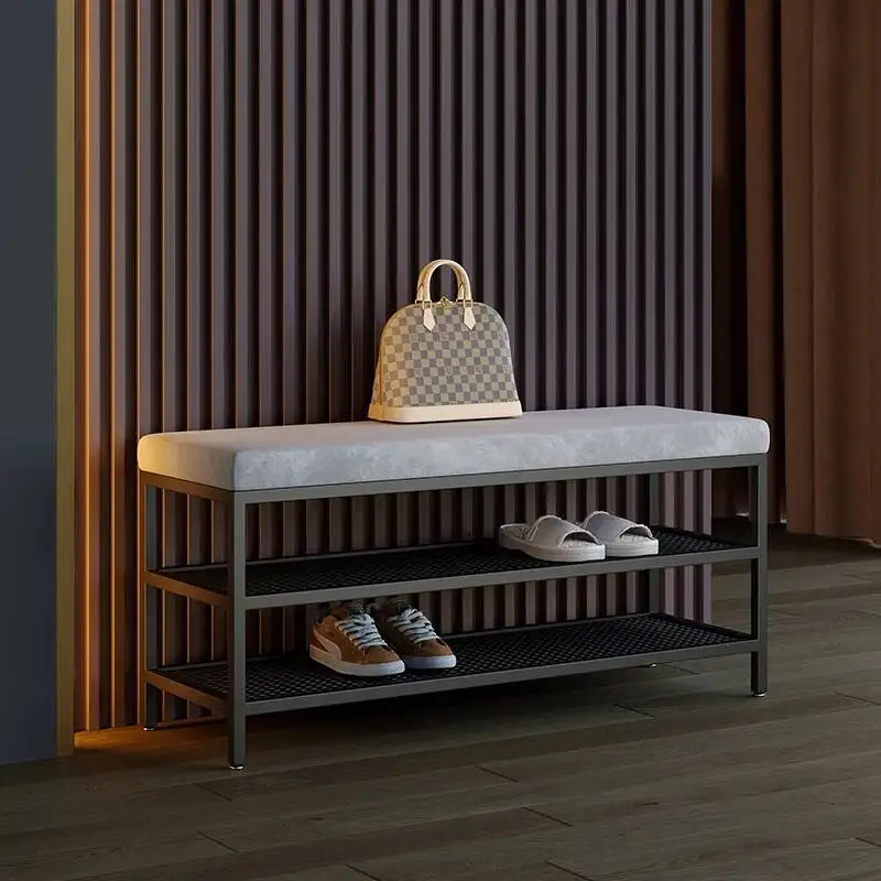 

Nordic Metal Rack Luxury Clothing Shoe Desk Tower Hidden Shoe Rack Show Dining Seat Cupboard Bench Archivadores Home Furniture