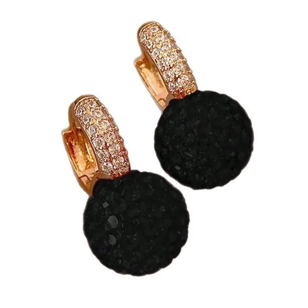 Einzigartig gestaltete, mit Strass besetzte Kugelohrringe für Damen, modische, funkelnde Ohraccessoires, Schmuck, Geschenke für Mädchen, Party, Freizeitkleidung – Detail 11