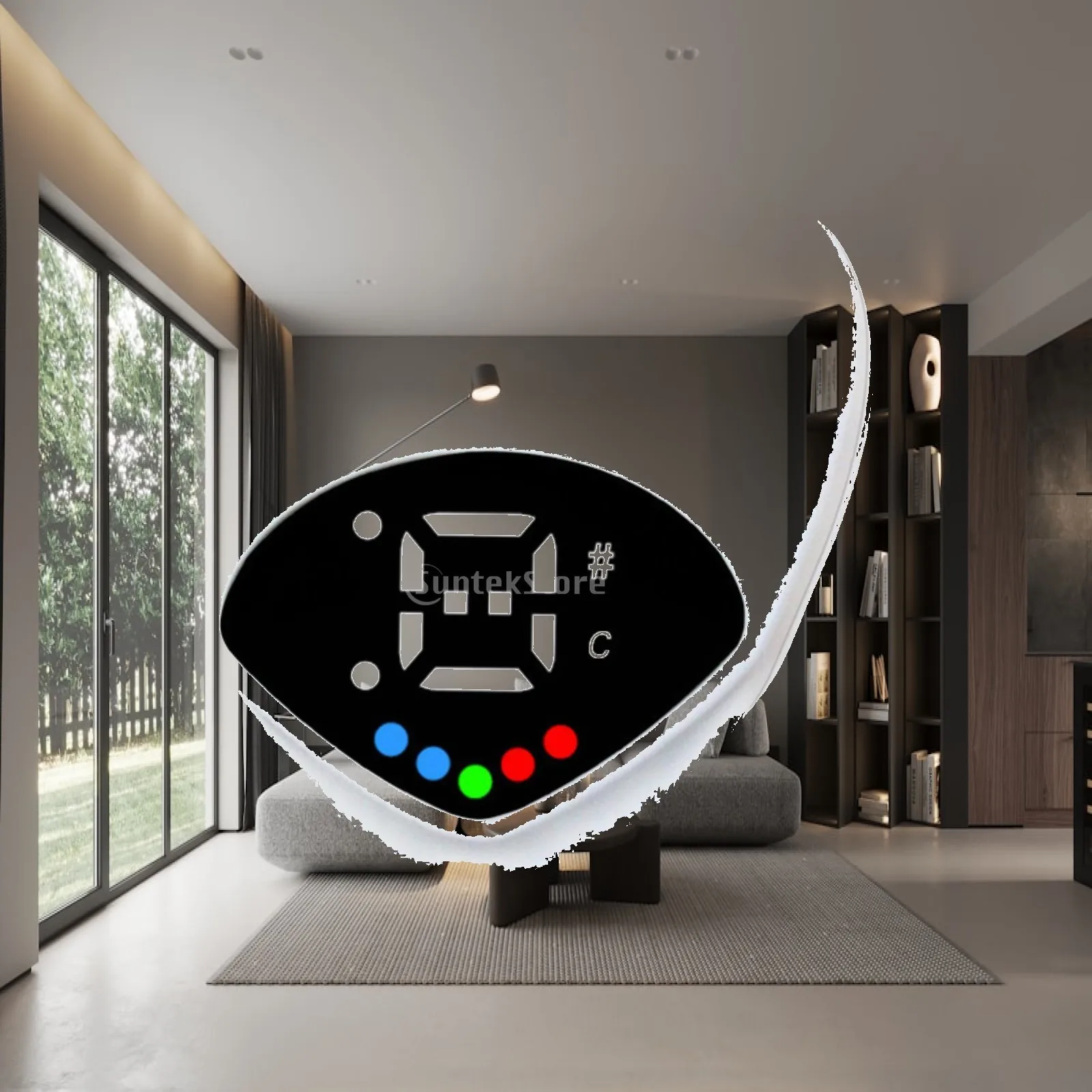 LED Display Guitar Tuner High Precision Color Indicator Pick for Guitar Bass Violin Ukulele Tuning