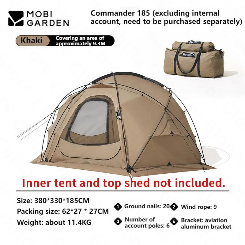Mobi Garden Dome Tent 7.2/9.3/18.8㎡ 5-8 Person