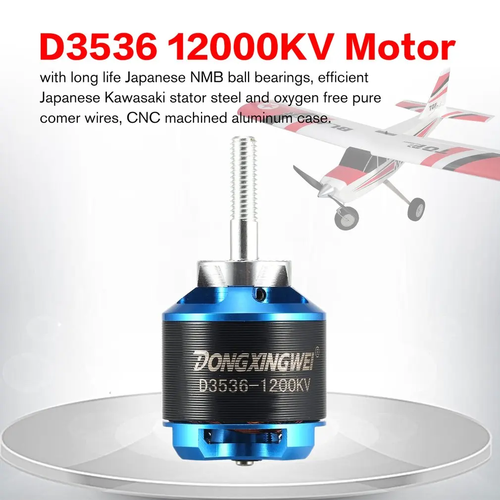 DXW D3536 1200KV 2-4S Brushless Motor For RC FPV Fixed Wing Airplane Aircraft 2000mm 2M Skysurfer FPV Glider Plane Spare Parts