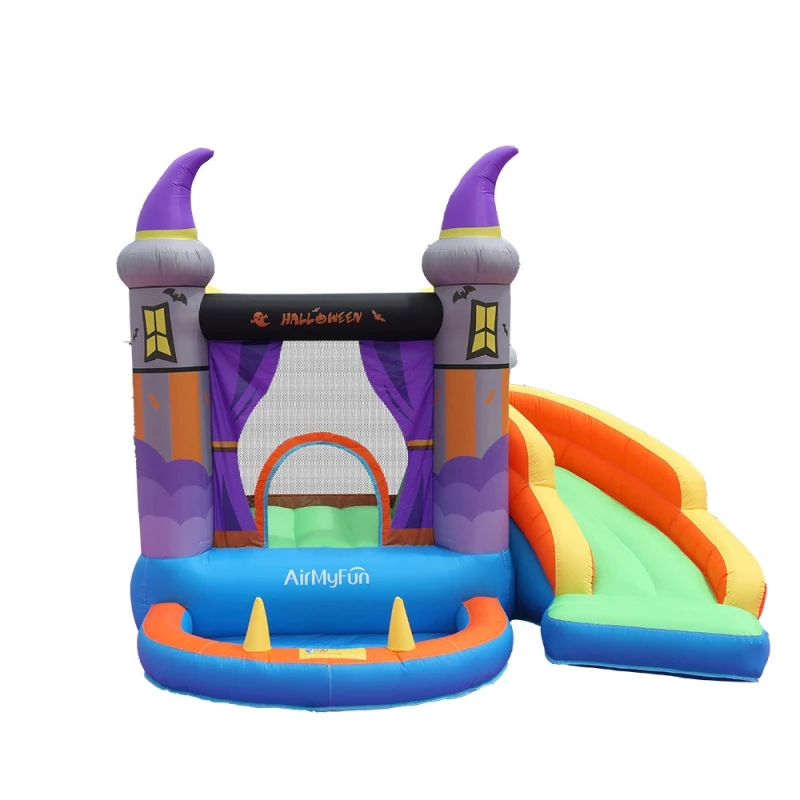 Inflatable indoor children's playground equipment jump bed slide outdoor large bouncy castle trampoline