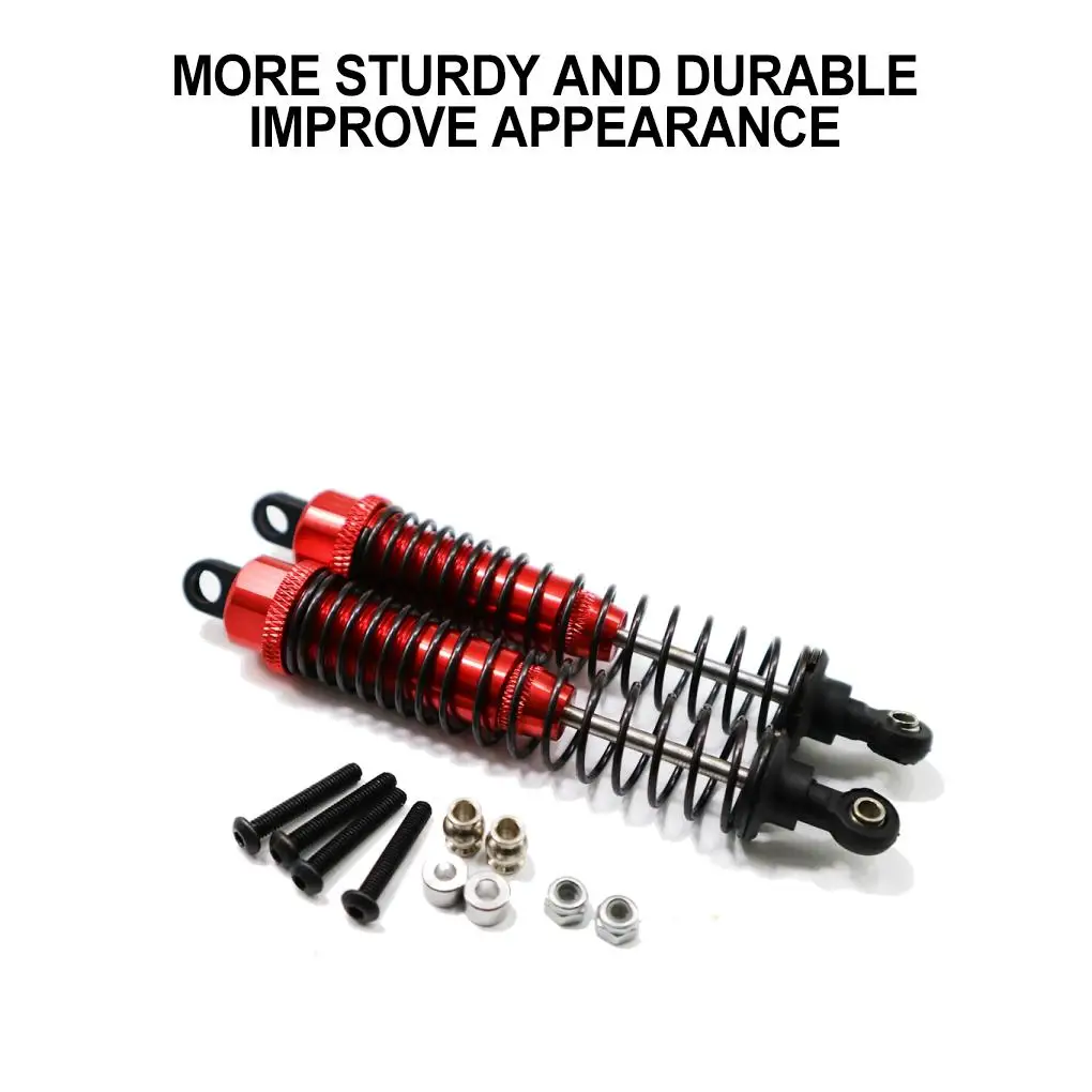 Aluminum Alloy 1 10 Front Rear Shock Absorber 2pcs Wear-resistant Rc Front Rear Shock Absorber For RGT 86100 86100JC