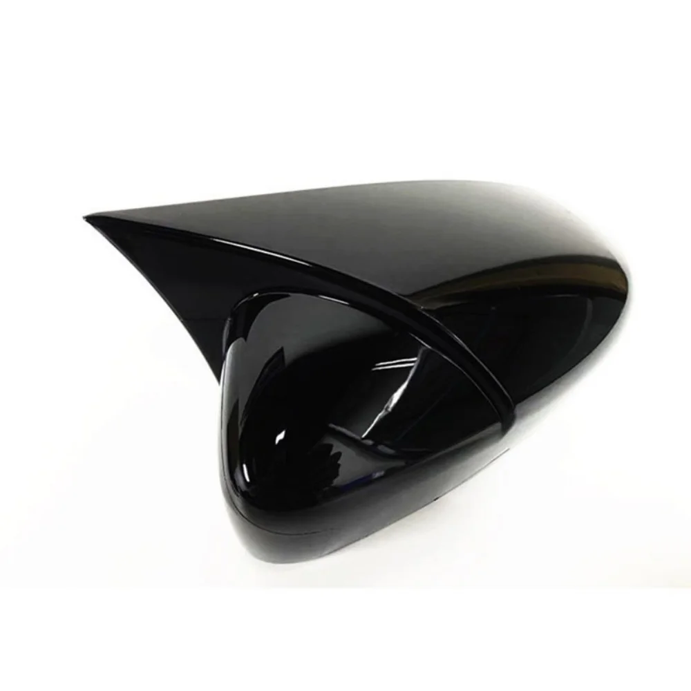 Car Upgrade Door Mirror Cover For Sagitar Jetta MK6 2012-2018 Car Rearview Accessories Carbon Fiber Glossy Black Decoration