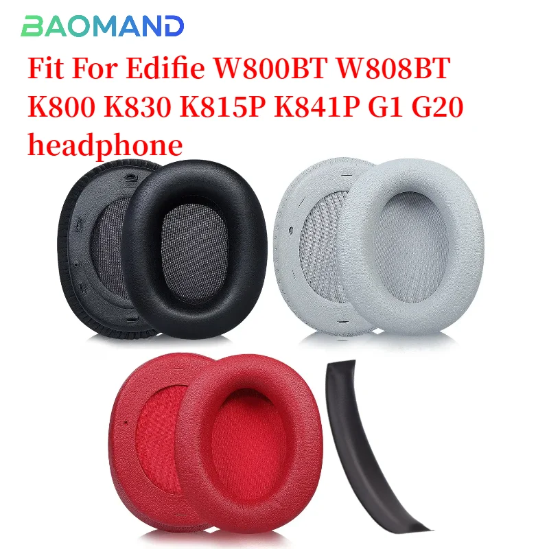 Earphone Ear Pads For Edifie W800BT W808BT K800 K830 K815P K841P G1 G20 Earpads Sponge Soft Foam Cushion Headphones Accessories