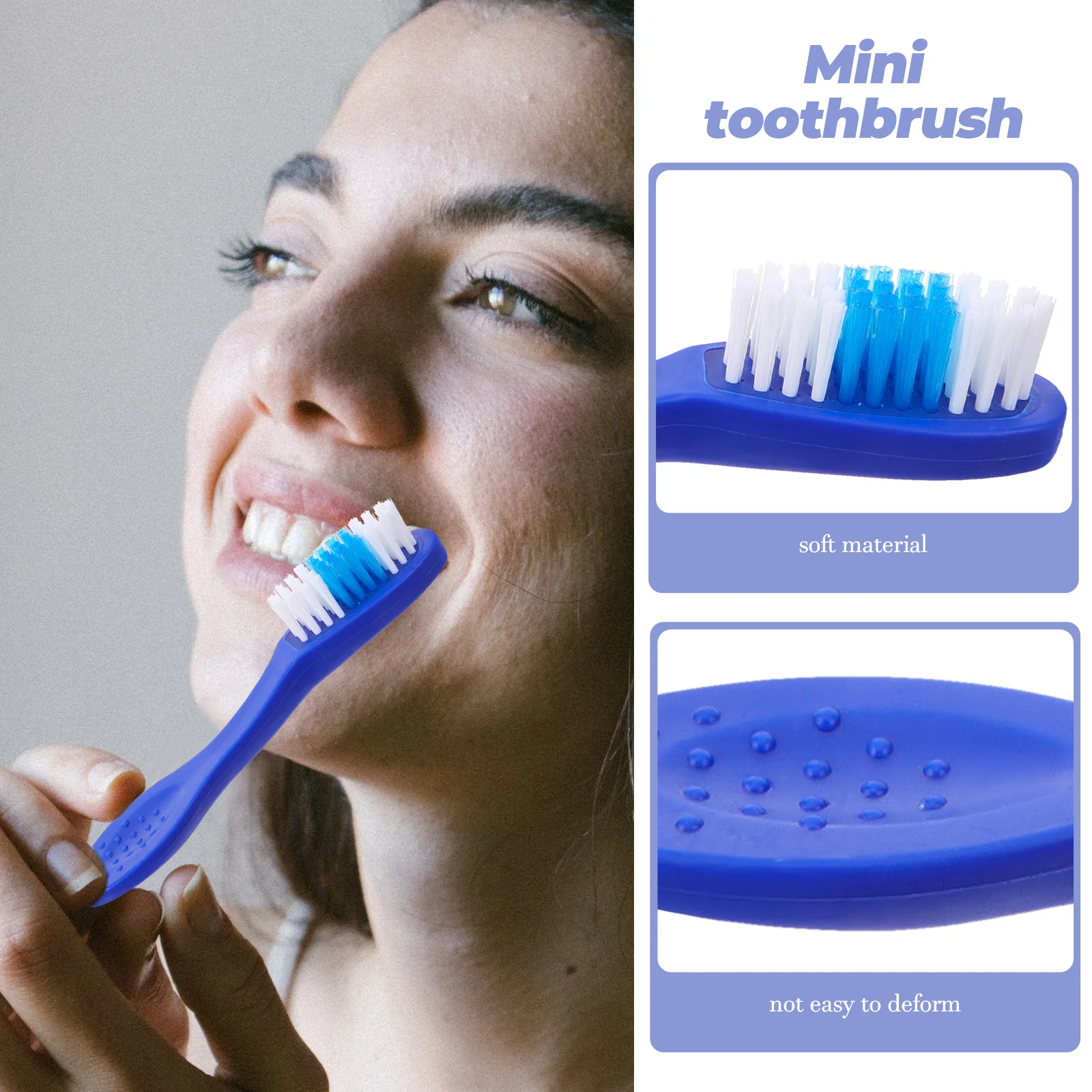 10Pcs Mini Toothbrushes Small Toothbrushes Prison Supplies Portable Toothbrushes for Special Facilities