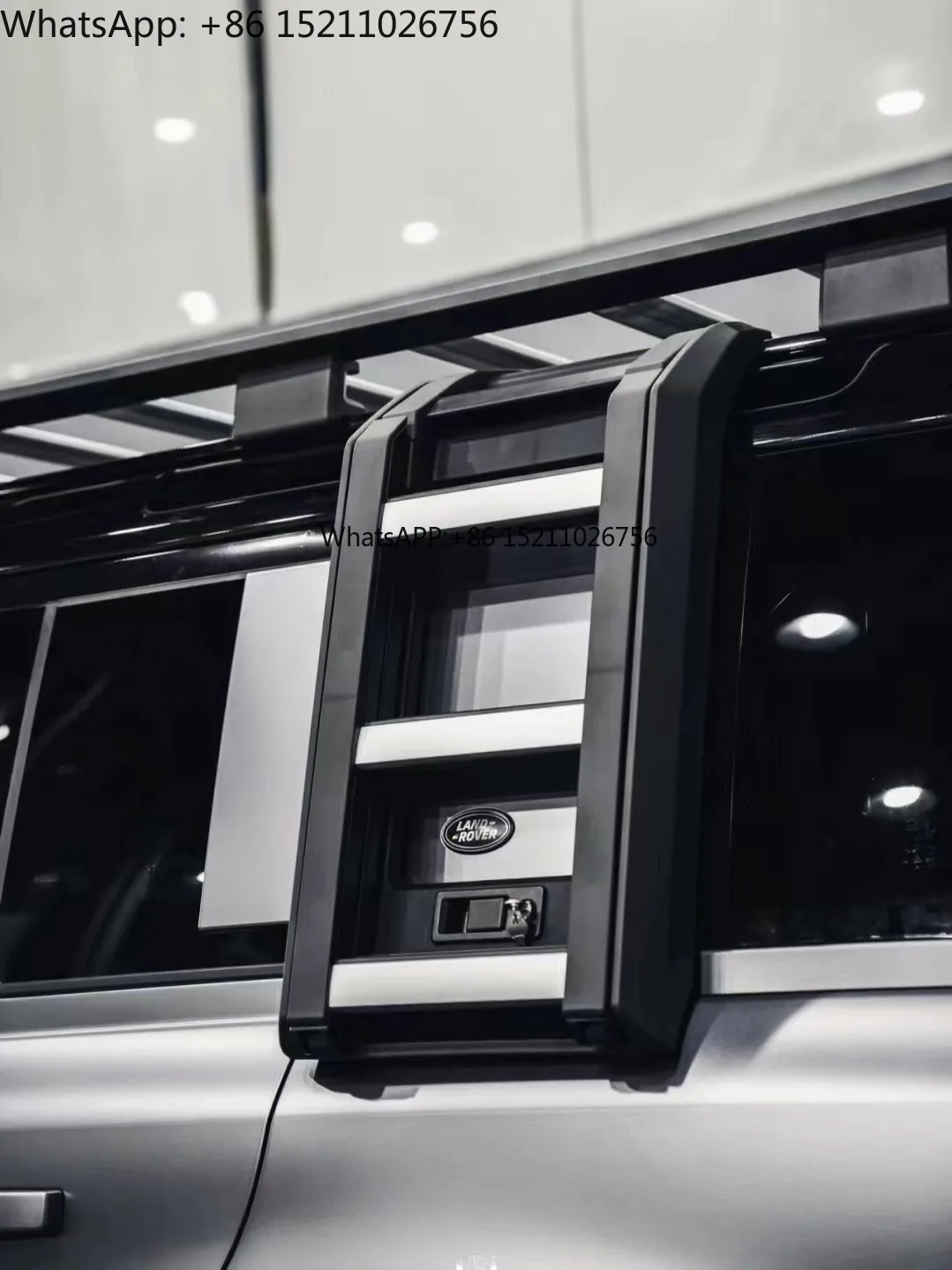 الصين المورد سيارة سلم خلفي الجانب للطي سلم الجانب سلم الباب الجانبي لاند روفر المدافع 90 110 #3