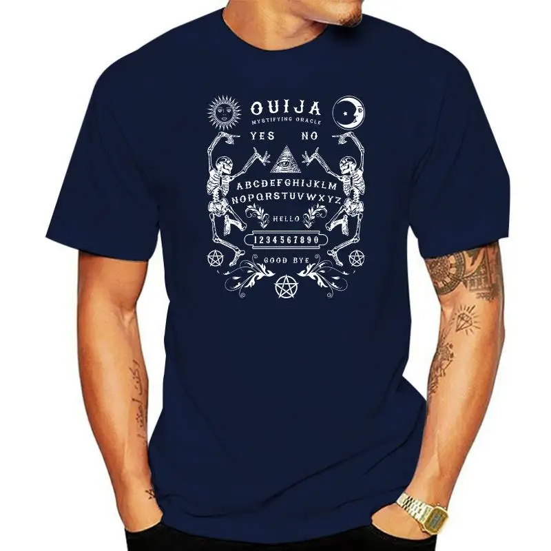 Men Ouija Board Skeletons T-Shirtstranger Things Design T Shirt 2023 New Letter Printing Cheap Tee Shirts Online