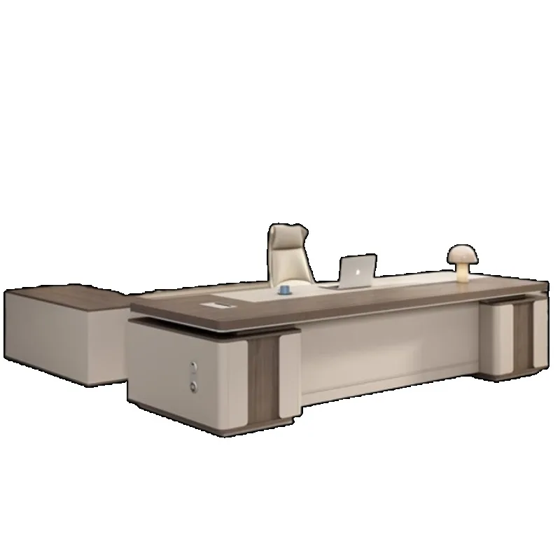 #Wooden Big Executive Office Desk White Strong Luxury Modern Computer Desks Standing Drawers Biurka Komputerowe Office Furniture
