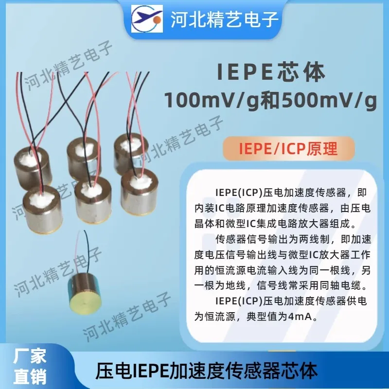 

Vibration sensor core IEPE/ICP Acceleration integrated transmitter Piezoelectric sensor Vibration probe