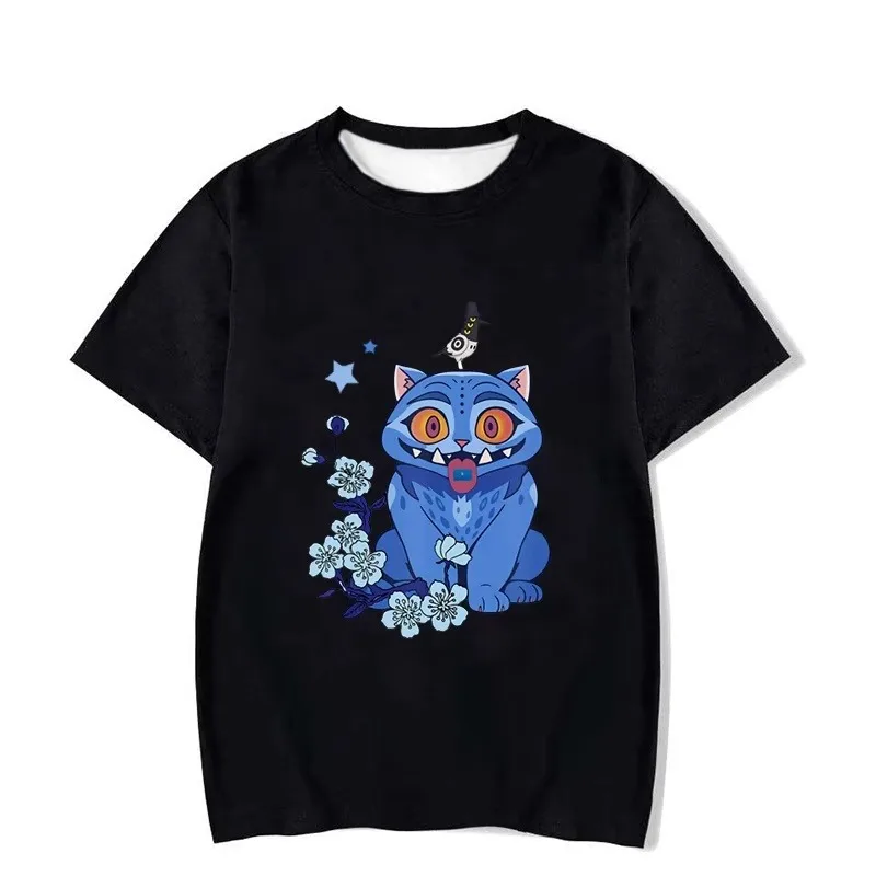 2025 الهيب هوب KPop شيطان الصيادين مضحك رومي زوي ميرا ثلاثية الأبعاد مطبوعة الكورية Ulzzang الجولة الرقبة تنفس التجفيف السريع فضفاض تي شيرت #4