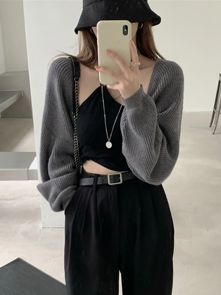 

Зимний женский шарф, элегантный женский повседневный однотонный плащ с длинными рукавами, шаль, теплый шарф, плащ из пашмины, кардиган в Корейском стиле