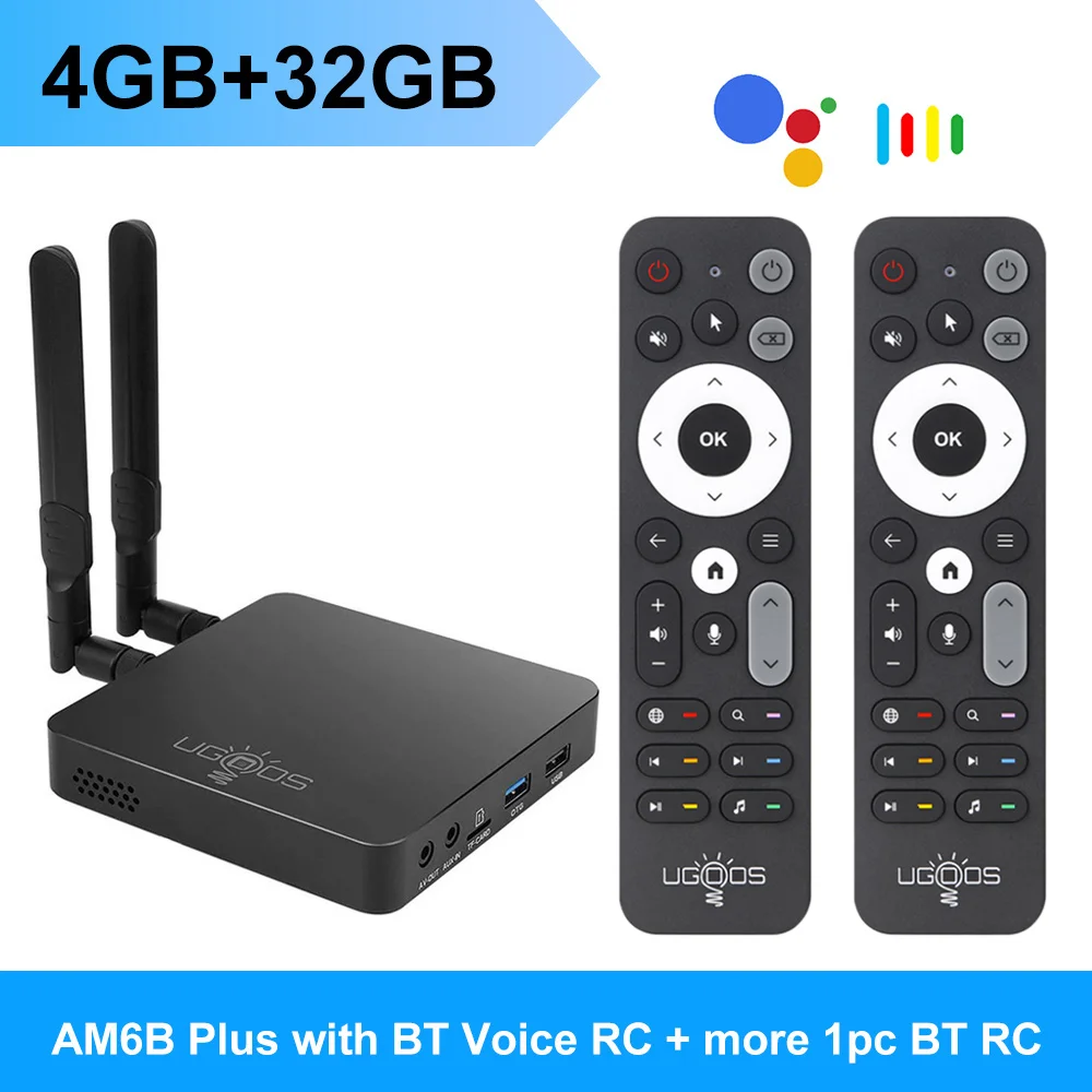 UGOOS AM6B Plus TV BOX Amlogic S922X-J Android 9.0 DDR4 4GB RAM 32GB WiFi6 1000M BT5.0 OTT 4K AM6 Plus TVBOX image 3