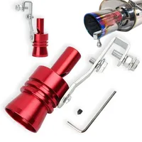 Aluminum Turbo Sound Exhaust Muffler - Car Auto Vehicle Pipe Whistle BOV Tip Simulator Whistler Loud Blow Off Valve Sound Roar