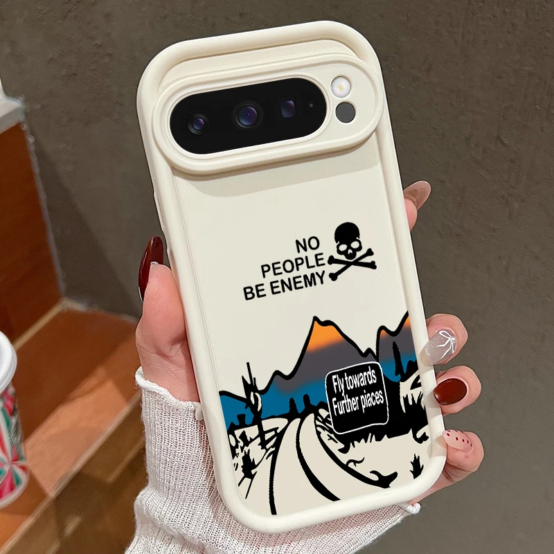 Mountain Road Patterned Phone Case For Google Pixel 10 9 8 7 Pro Pixel 9 10 Pro XL 7A 8A 9A Shockproof Soft Silicone Back Cover