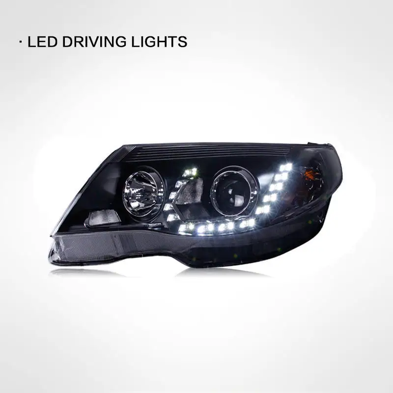 2PCS Car Headlights For SUBARU Forester 2008-2012 LED Auto Head lamp Assembly Upgrade High Configure Projector Lens Accessories
