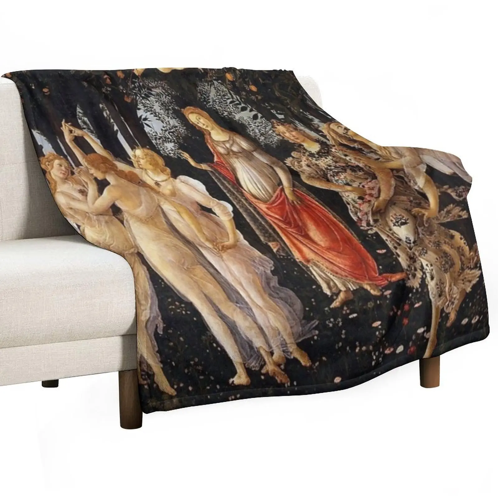 

sandro Botticelli - primavera Throw Blanket blankets and throws Extra Large Throw Blankets