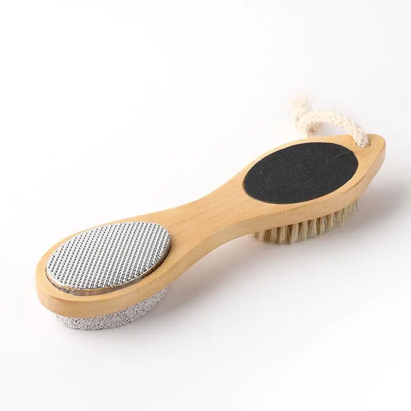 1개입 4-in-1 발 각질 제거기 발 관리 도구 발 각질 제거 브러시 큐티클 네일 관리