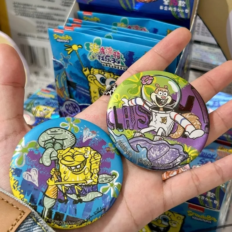 

Hot Sale Genuine Kayou Yellow Square Man Squarepants Underwater Graffiti Badge 6 Styles Collection Toys Collect Birthday Gifts