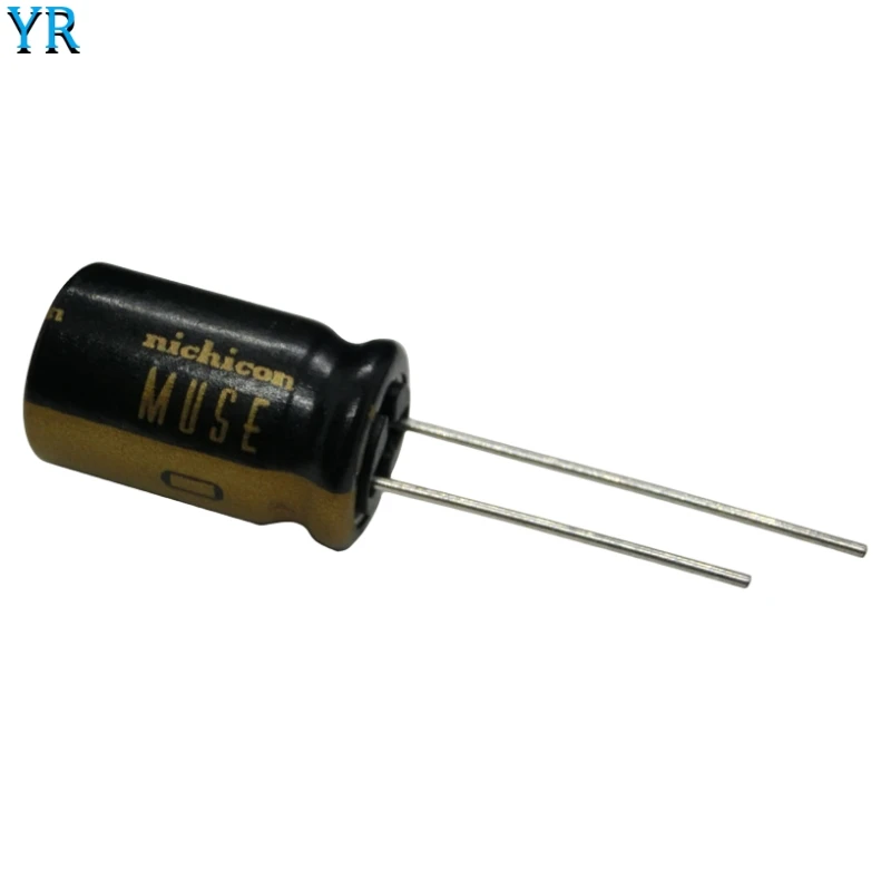 Imagem -04 - Capacitor de Áudio Hi-fi Nichicon Série Muse kz Pés de Cobre 25v 220uf 12.5x20 mm Unidades