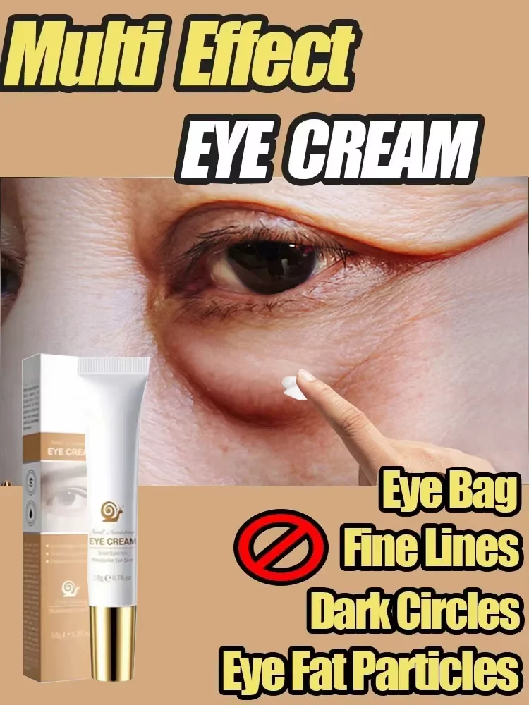 Crema instantánea para ojos, bolsas antienvejecimiento para ojeras, hinchazón, ideal para debajo de la piel de los ojos, estiramiento facial, tratamiento de elevación de ojos, cuidado