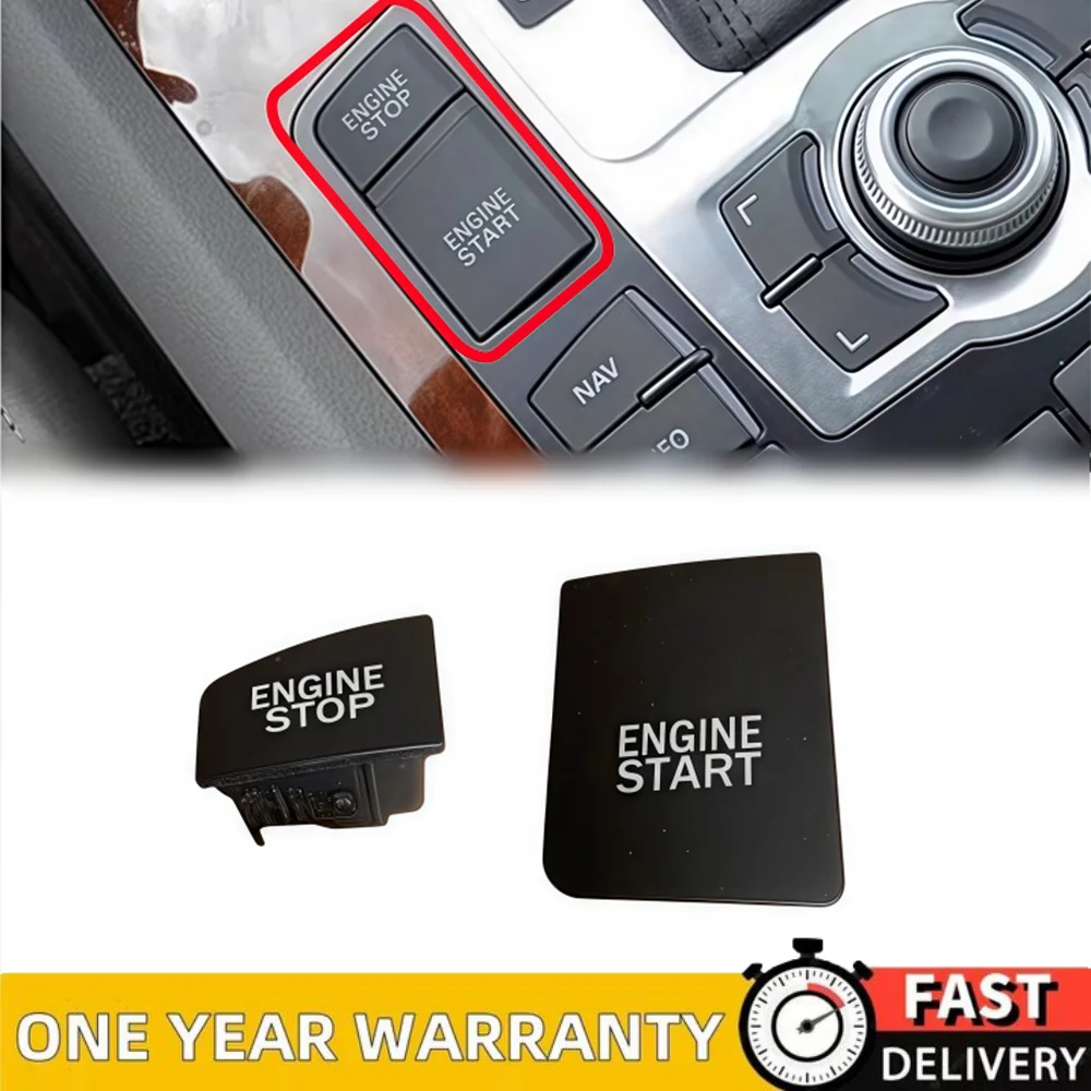 LHD Motorstart Motorstopp OE Start Stop Engine Switch Button Cover for Audi A6 C6 Avant Allroad Quattro 2005-2008 