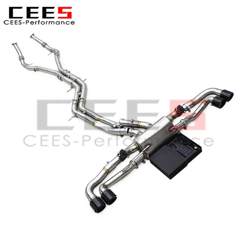 

Cees Catback выхлопные трубы для Audi RSQ8 2021-2024, глушитель выхлопной трубы из нержавеющей стали с управлением клапаном